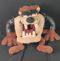 Tasmanian Devil Backpack Looney Tunes Taz Plush Vintage Leather Purse  - $23.76