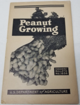 Peanut Growing 1943 Farmers&#39; Bulletin Booklet 1656 USDA Photos Charts - $23.70