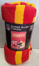 Kansas City Chiefs Plush 46&quot; by 60&quot; Run Micro Raschel Throw Blanket - NFL - £19.37 GBP