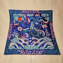 Chinese Dragon Embroidered Placemat Tea Mat Sew Pad  - $15.88