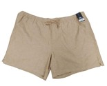 No Boundaries Linen Shorts Mens 3X Dark Latte Beige Brown Cotton Blend NoBo - $13.06