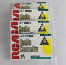 Cassette 4 Pack RCA Audio 90 Minutes Normal Bias, Sealed - £10.91 GBP