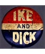 IKE and DICK - 1950&#39;s Presidential President Campaign Button Metal Pin B... - €6,33 EUR