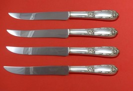 Splendor by International Sterling Silver Steak Knife Set 4pc Texas Sized Custom - £224.22 GBP