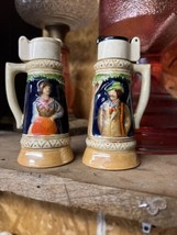 2 Sets Of Vintage Ceramic “German Beer Stein” Salt and Pepper Shakers - £11.96 GBP