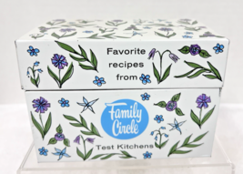 Vintage Family Circle Favorite Recipes Test Kitchens Floral Metal Recipe... - $24.26