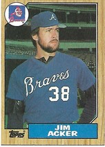 Baseball Card- Jim Acker 1987 Topps #407 - $1.28