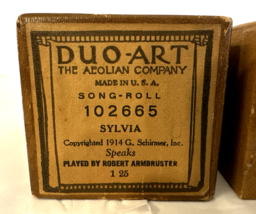 Duo Art Piano Word Song Roll SYLVIA 102665 Rare Very Good / Excellent Vi... - £18.39 GBP