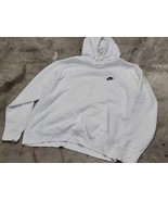 Nike 80% Cotton/ 20% Polyester White Hoodie Sweater Shirt Men XL 1XL - $34.30 CAD