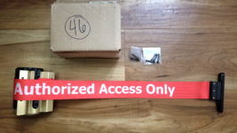 Tensabarrier Gold w/ a Red &amp; White Belt Barrier ~Authorized Access Only~ - $39.59