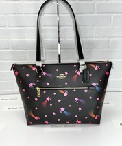 Coach Gallery Tote Disco Star Print Tote Black Multi - £158.70 GBP