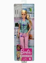Mattel Barbie NURSE DOLL Medical Stethoscope Shoes Scrubs Tool Printed Top. - £9.94 GBP