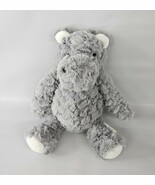 Carters Just One You HIPPO Plush Gray &amp; White  Stuffed Baby Lovey  - $19.75