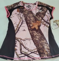 Mossy Oak Athletic Infinity Camo Shirt Short Sleeve Womens XL Camouflage... - £8.79 GBP