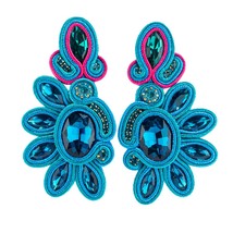 KPacTa Vintage Soutache Handmade Sales earrings for women Dangle Charms Accessor - £17.50 GBP