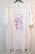 AmeriTees WM One Size Long Tunic T Shirt Sleep Shirt Vintage Single Stitch Angel - $19.34