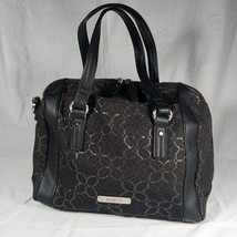 New ROSETTI Mindy Black Shimmer Floral Pattern Purse Handbag Bag - Flower, Shiny - £18.13 GBP