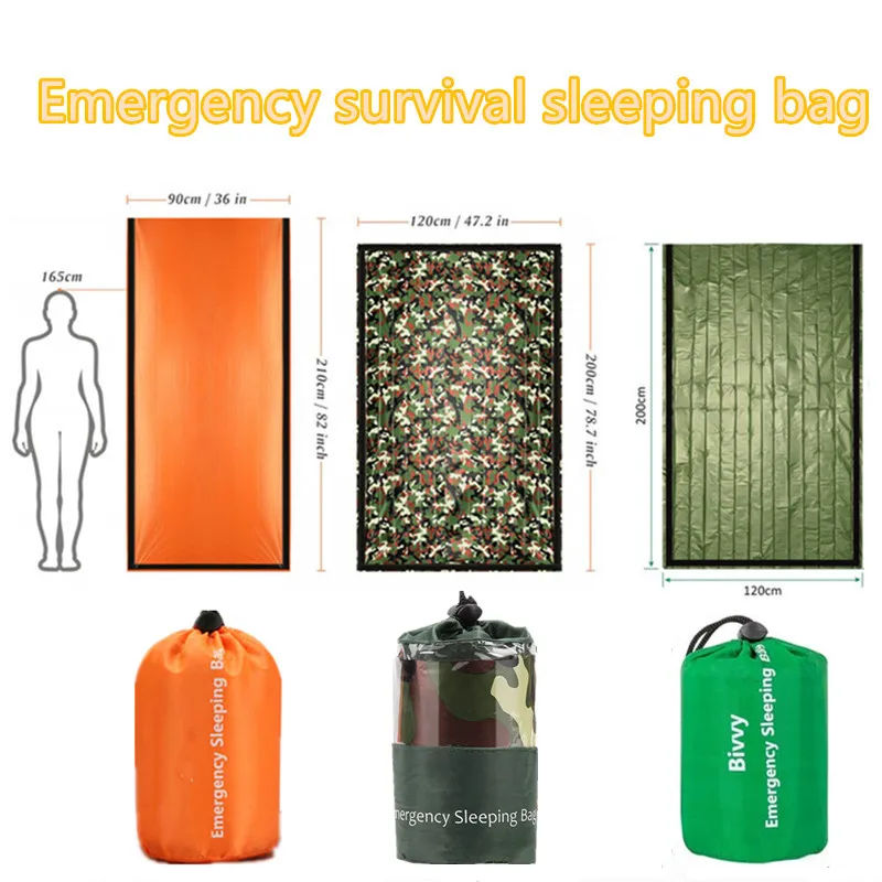 Sporting Waterproof Lightweight Thermal Emergency Sleeping Bag Bivy Sack - Survi - £23.41 GBP