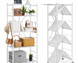 VEVOR 5-Tier Foldable Storage Shelf, 28 W x 15D x 64H Inch Metal Shelvin... - $90.99