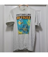 Vintage 90s Patoka Lake Bluegill Gray Graphic Fish Tee Shirt Men&#39;s L - $51.58 CAD