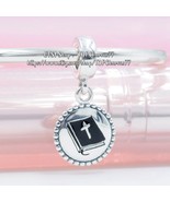 925 Sterling Silver Exclusive Charm Holy Bible Dangle Charm With Enamel  - £14.00 GBP