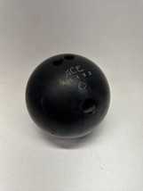 Vintage Ace Bowling Ball All Black 15 Pounds 12 Oz Spade Engraved - £39.22 GBP