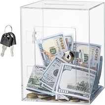 NEW Hicocool Clear Piggy Bank with Lock for Adults Kids Openable. WHITE - $18.99