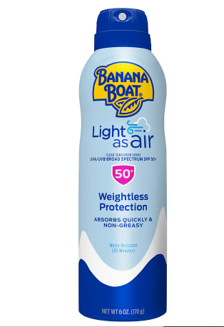 Primary image for Banana Boat Light as Air Sunscreen Spray SPF 50 6.0oz