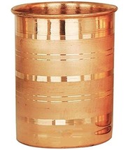 100% Pure Copper Water Bottle Ayurveda Health Benefit, Pitcher for Sport, Fitnes - £31.58 GBP