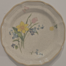 MIKASA Garden Club Early Spring EC 408 Off White Trim Salad Plate Japan 8&quot; - $5.58