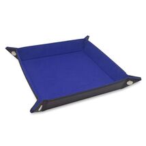 BCW 8 Inch Rectangular Leather Dice Tray - Blue (1-DT-REC-BLU) - $12.38