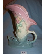 Vintage Hull Pottery 1946-47 Matte Wildflower Cornucopia Vase-Lot 10-W10... - $60.00