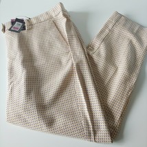 Ladies EX M&amp;S Neutral Slim Ankle Grazer Straight Trousers Size 22 Regular - $28.63