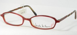 Vintage Nicole Miller Hip Hugger 014 Rot Bunt Einzigartig Brille 48-15-140 - £44.02 GBP