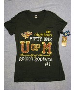 University of Minnesota T-shirt Vintage Golden Gophers Est 1851 Woman&#39;s - $188.74 CAD