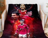 Sofa Blankets for Winter Cristiano Ronaldo Microfiber Bedding Custom War... - £51.24 GBP