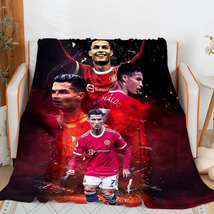 Sofa Blankets for Winter Cristiano Ronaldo Microfiber Bedding Custom Warm Knee B - £51.36 GBP