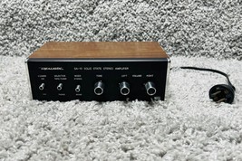 Realistic SA 10 Solid State Stereo Amplifier Brown Black Model 31 1982B 12W - $52.17