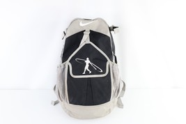 Vintage Nike Baseball Ken Griffey Jr Distressed Backpack Book Bag Carry On Gray - £54.54 GBP