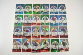 Topps Finest 2005 Green Blue Refractor Hudson Oswalt +++ Baseball Card Lot of 24 - £75.81 GBP