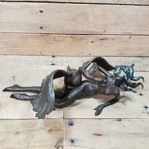Leda &amp; The Swan Bronze Statue Naked Lady Greek Mythology Sculpture - £233.67 GBP