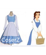 Custom-made Belle Blue Maid Dress, Princess Belle Blue Dress Costume - £69.99 GBP