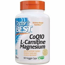 Doctor&#39;s Best Coq10/l-Carnitine/Magnesium Unique Blend, Supports Energy, Musc... - £31.14 GBP