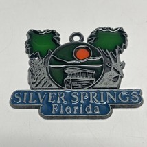 Vintage Silver Springs Florida Stained Glass Christmas Ornament Vacation JD - £11.89 GBP