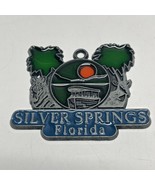 Vintage Silver Springs Florida Stained Glass Christmas Ornament Vacation JD - £11.17 GBP