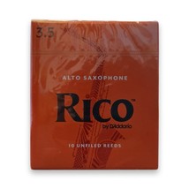 Rico by D&#39;Addario Eb Alto Saxophone Reeds Strength 3 1/2 Box of 10 Unfil... - £23.58 GBP