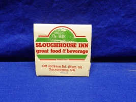 Vintage &quot;Sloughhouse Inn&quot; Matchbook Sacramento California Est 1850 - $4.50
