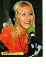 Christina Aguilera teen magazine pinup clipping Radio time Genie in a Bo... - £1.17 GBP