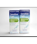 (2) Bausch + Lomb Sensitive Eyes Rewetting Drops 1oz Contact Lenses EXP ... - $827.49 MXN
