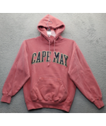U.S. Vintage Hoodie Unisex Small Pink Cape May Spellout Logo Kangaroo Po... - $31.59 CAD